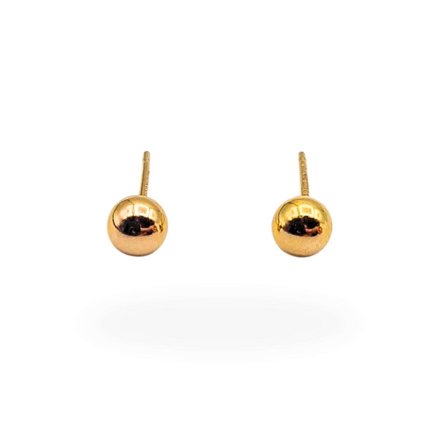 9ct Gold Ball Stud Earrings, classic simple earrings