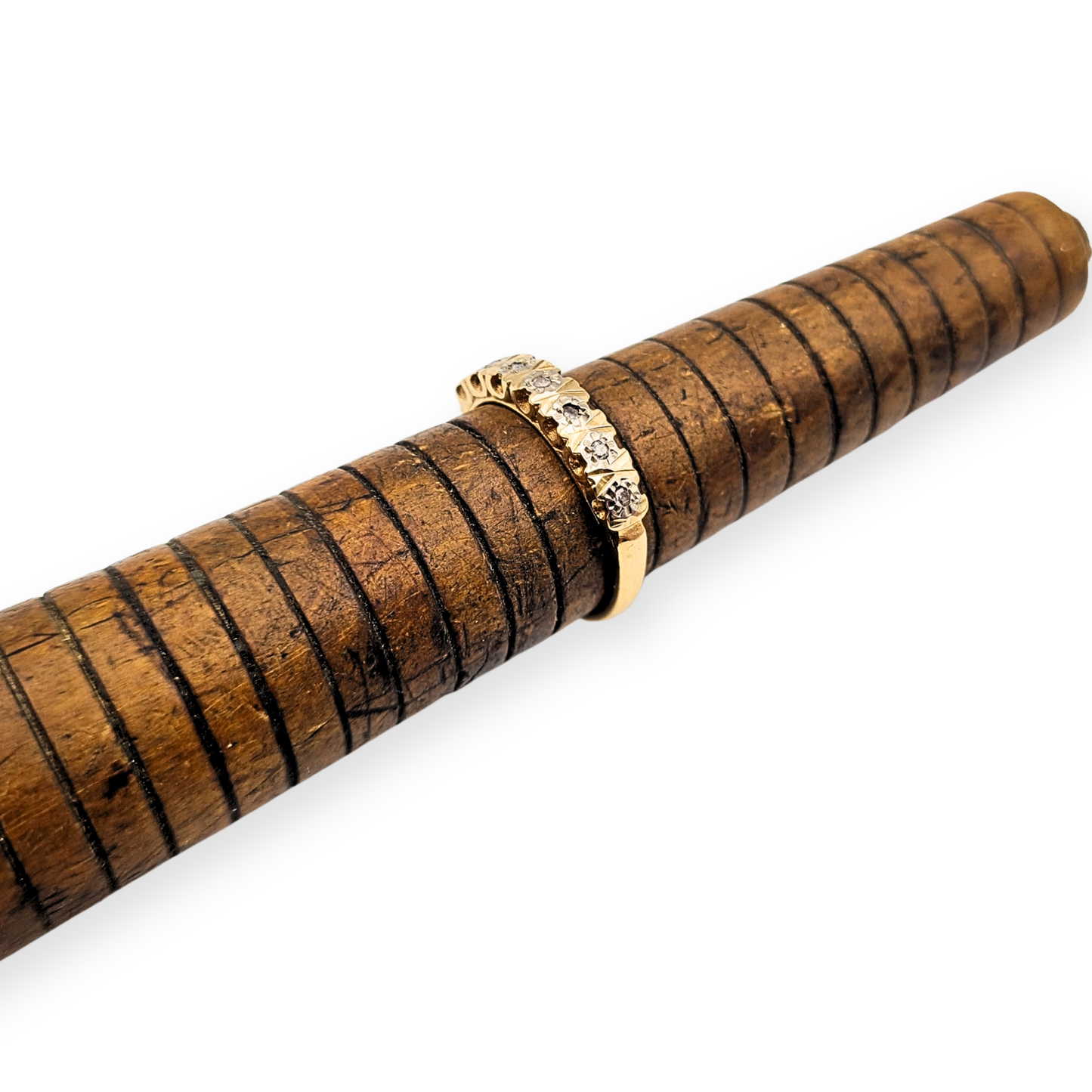 9ct Gold Diamond Ring, Birmingham 1979, UK L 1/2 US 6