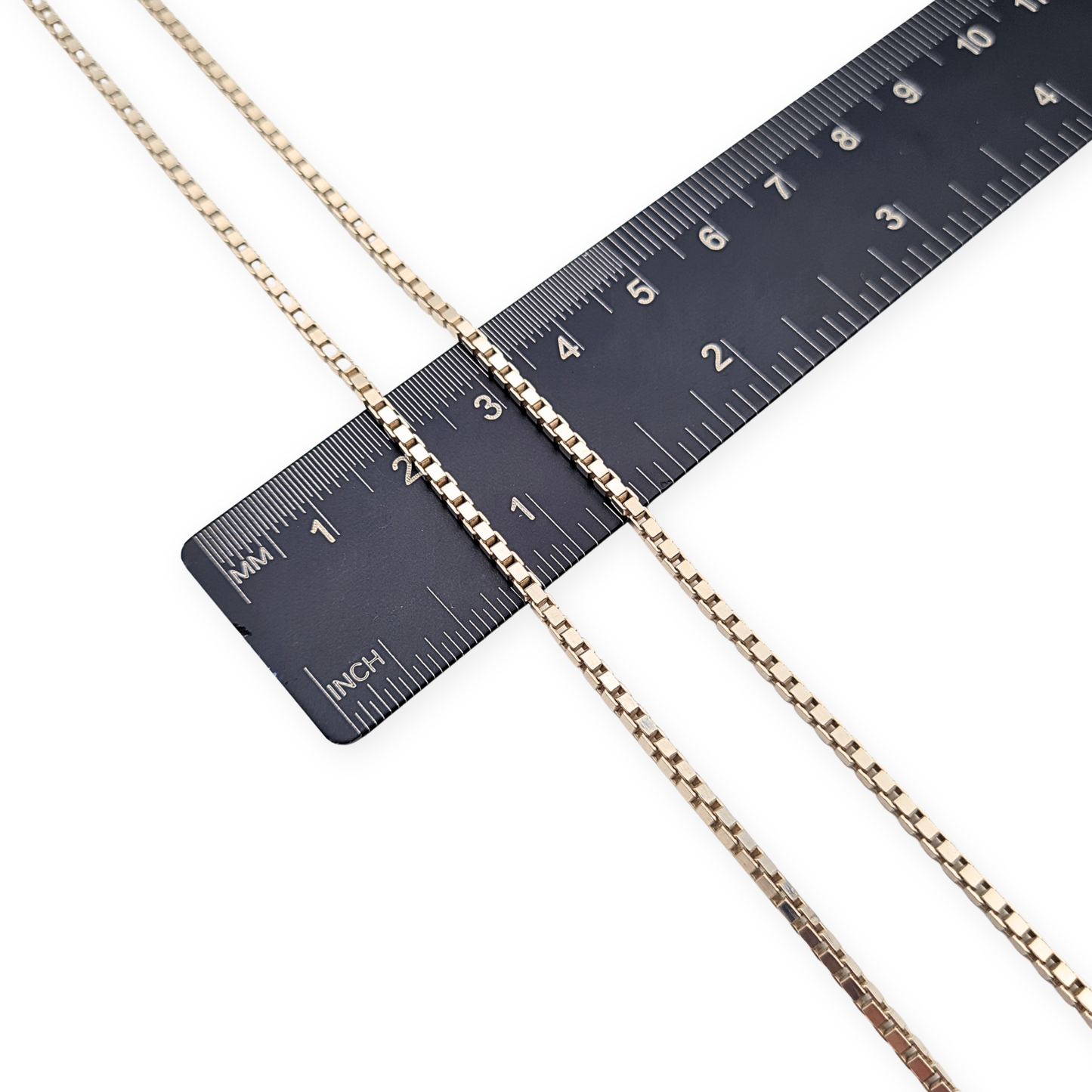 24” Long 925 Silver Box Chain Necklace, 60cm, Fully Hallmarked