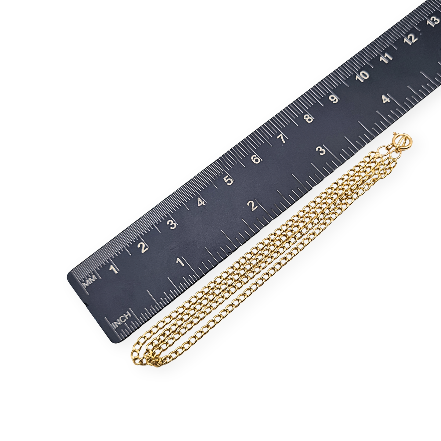 7 1/4" Long 9ct Solid Gold Twin Row Curb Bracelet