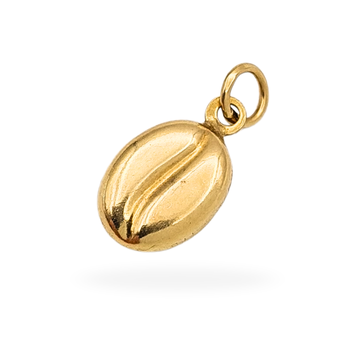 9ct Gold Coffee Bean Charm, Coffee Lover Gift