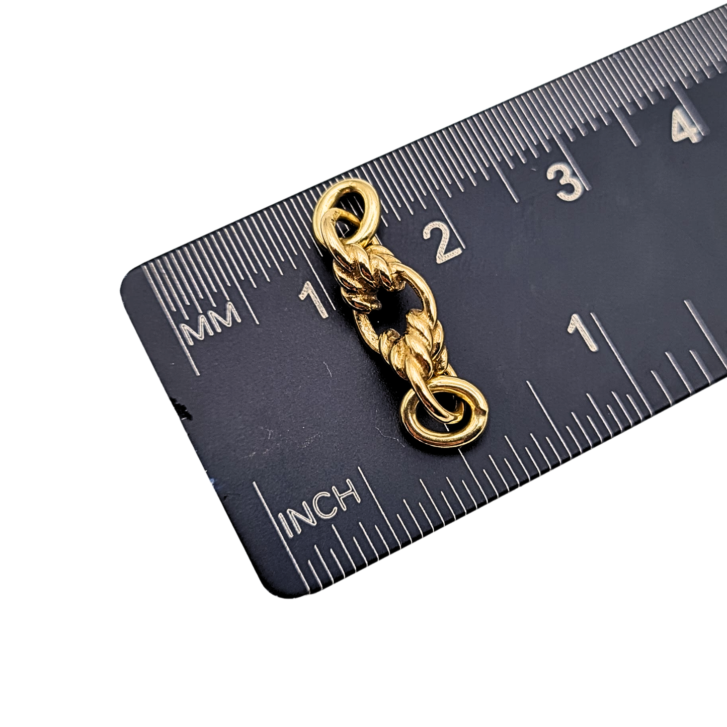 Tiny 9ct Gold Ornate Extender Link,  Fancy Connector