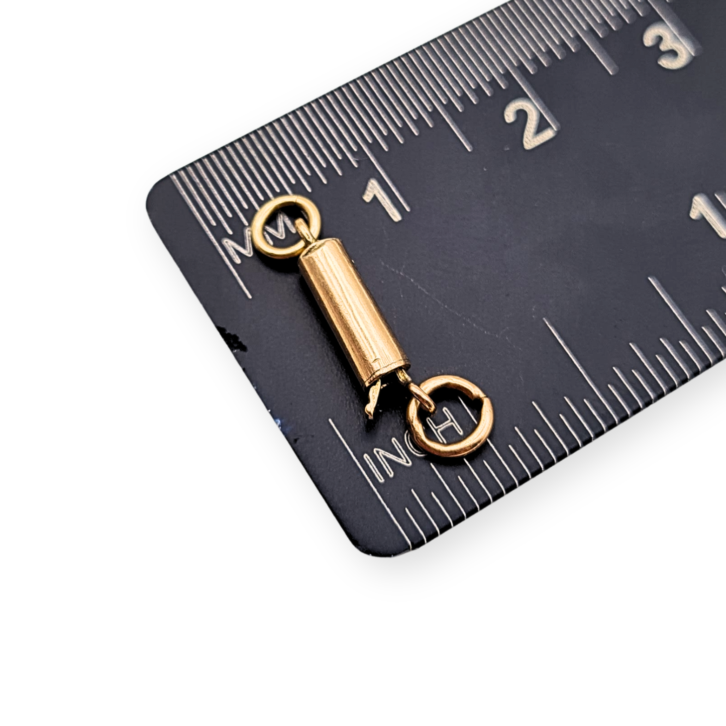 9ct Rose Gold Barrel Clasp, Stamped 9ct, Antique Push Release