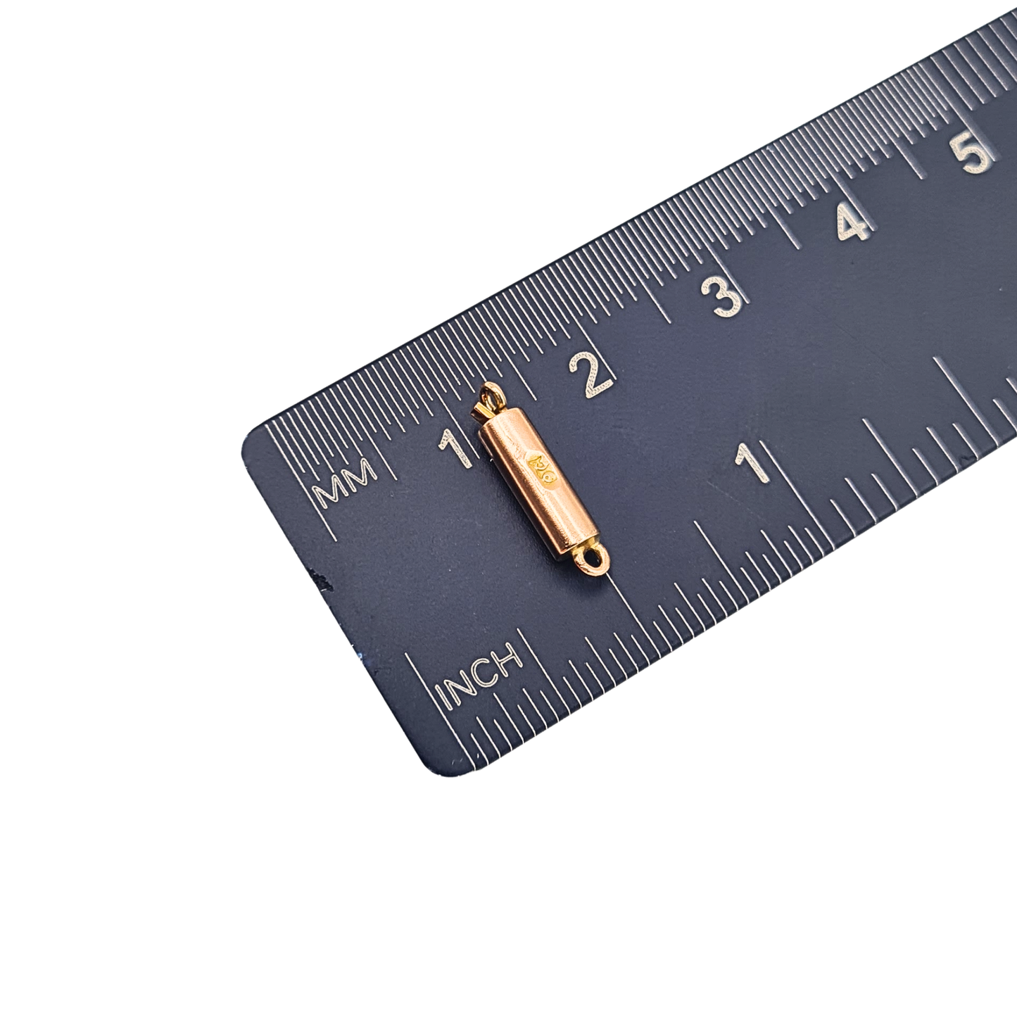 Tiny 9ct Rose Gold Barrel Clasp Handmade Antique Gold Necklace Fastener
