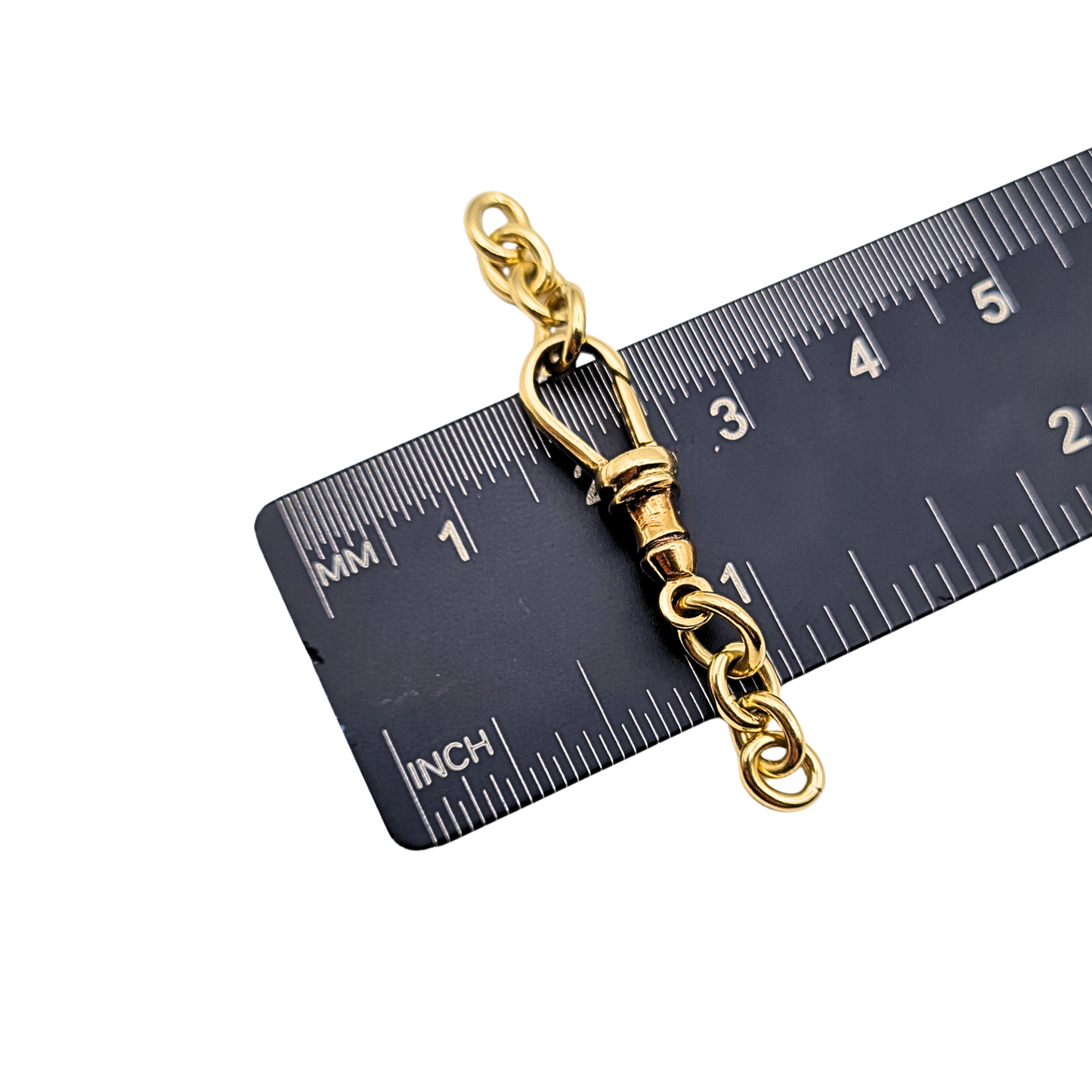 9ct Yellow Gold Albert Dog Clip, Sheffield 1996 Hallmark, Vintage Chain