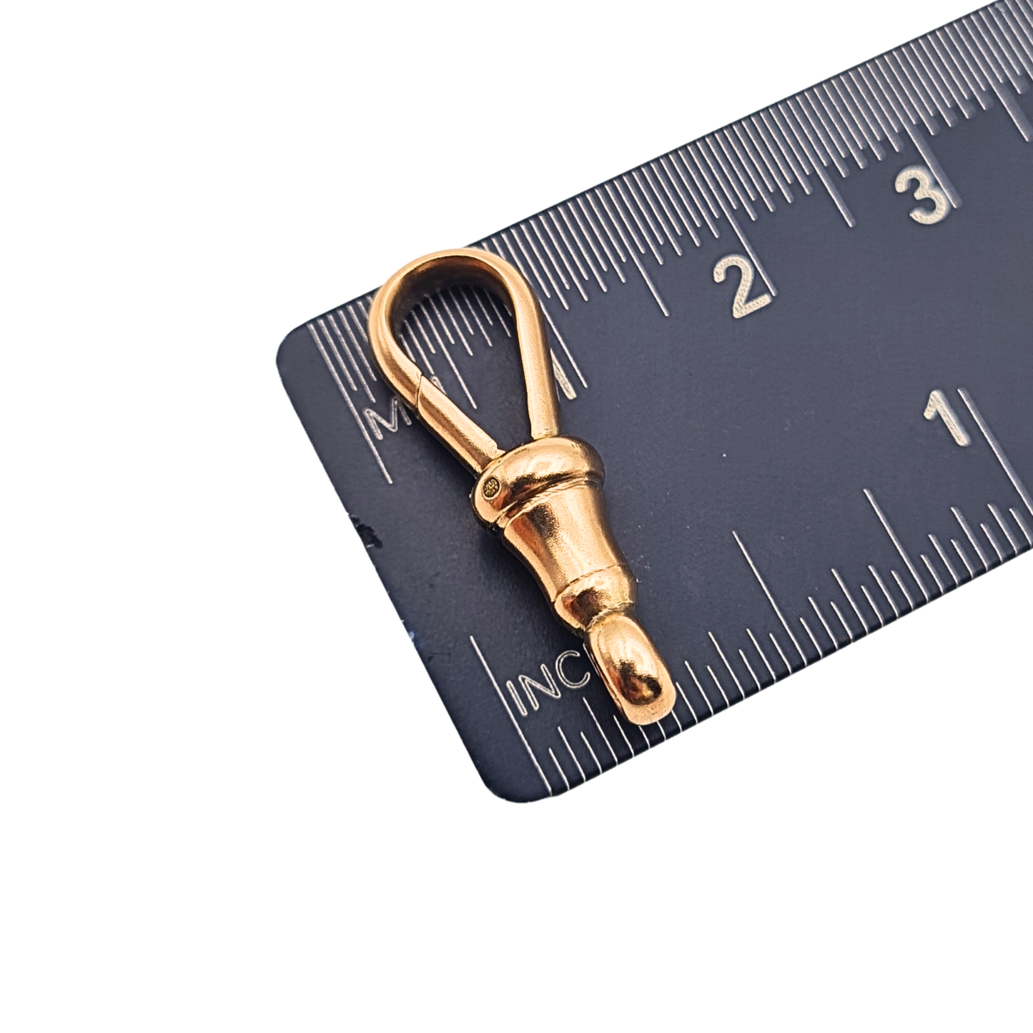 9ct Rose Gold Antique Albert Chain Dog Clip Large Gold Clasp 24mm