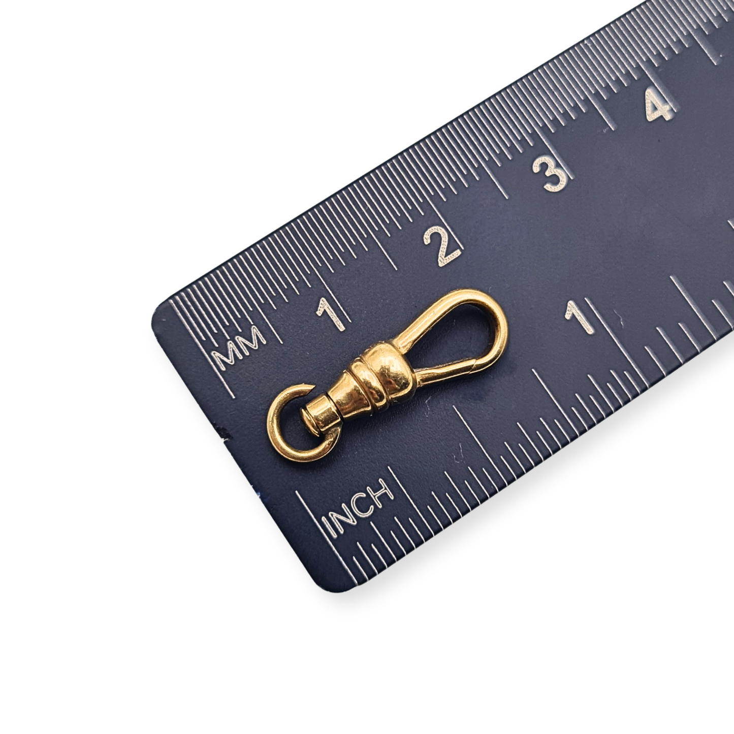Vintage 9ct Yellow Gold Swivel Dog Clip Clasp, Albert Chain Fob Connector