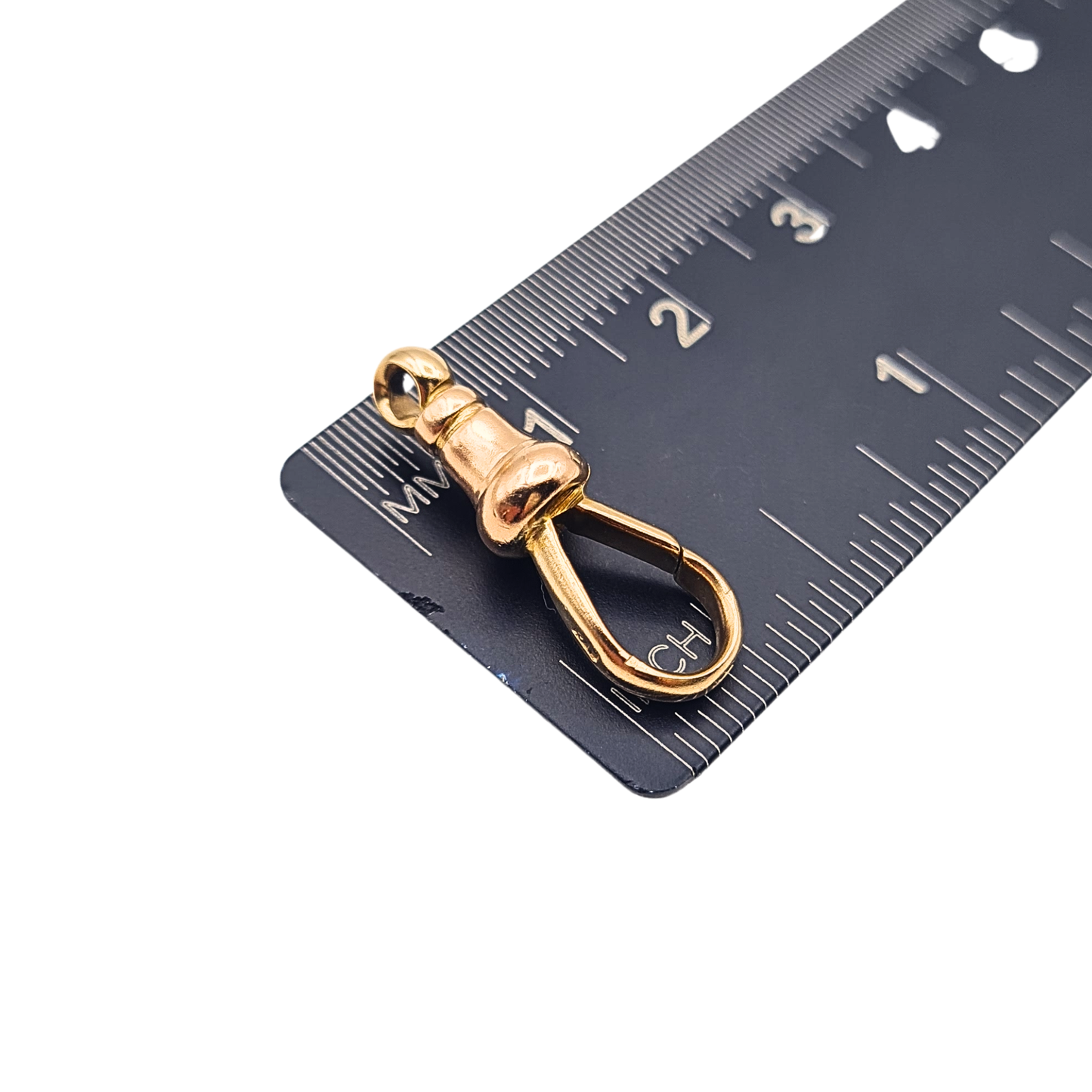 9ct Gold Large Antique Rose Gold Albert Chain Dog Clip 21mm