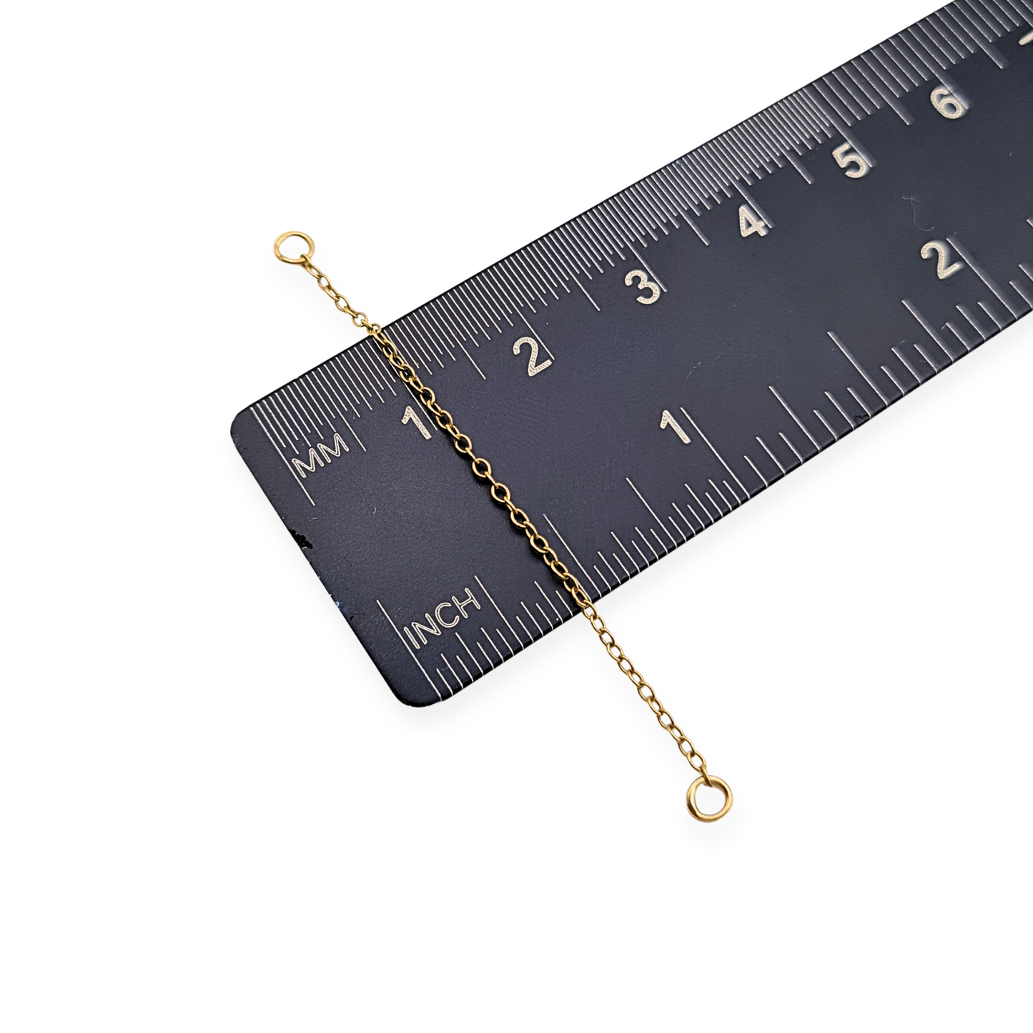 9ct Gold Safety Chain, 2" (52mm) Solid Yellow Gold