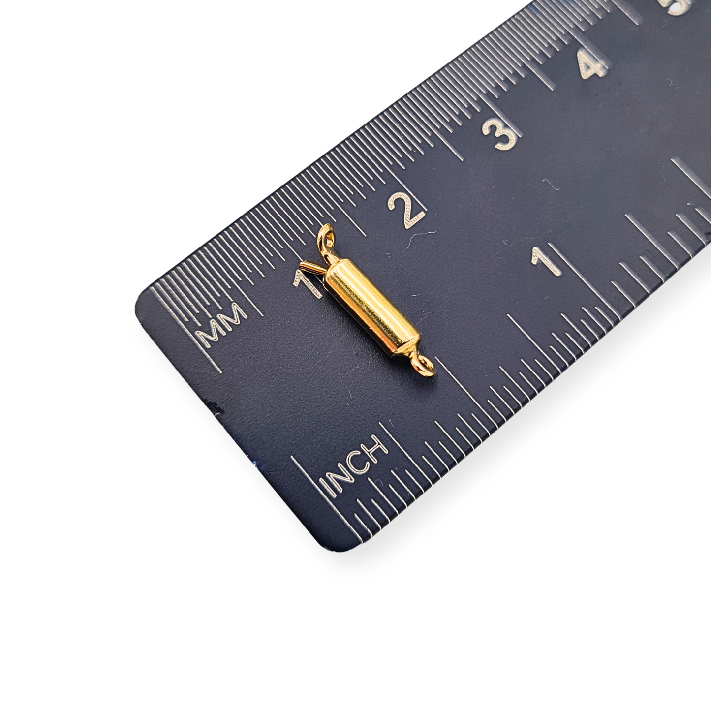 Vintage 9ct Gold Tiny Barrel Clasp Push Fit Stamped 9ct