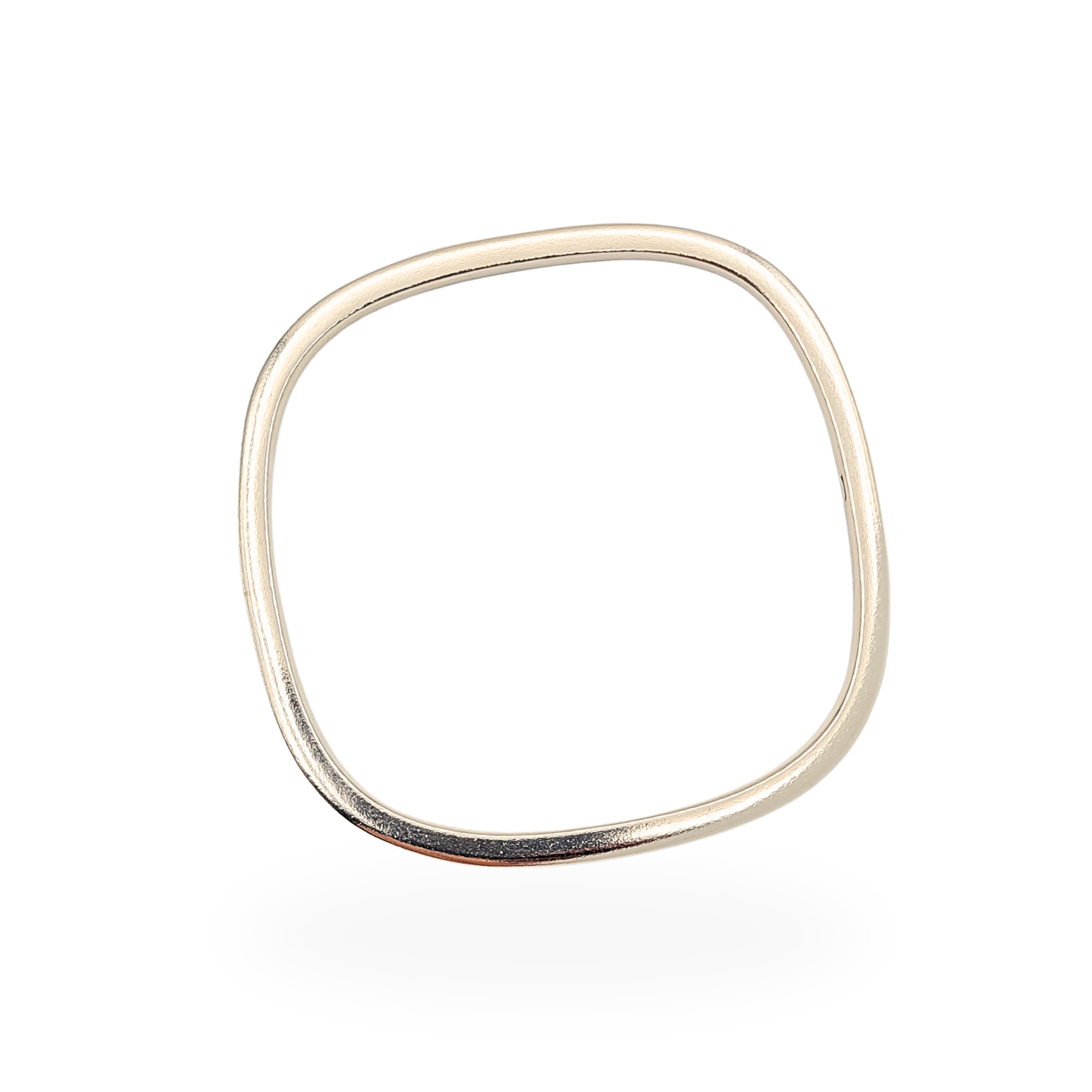 Heavy Solid 925 Sterling Silver Square Bangle 7.5" 19.5cm