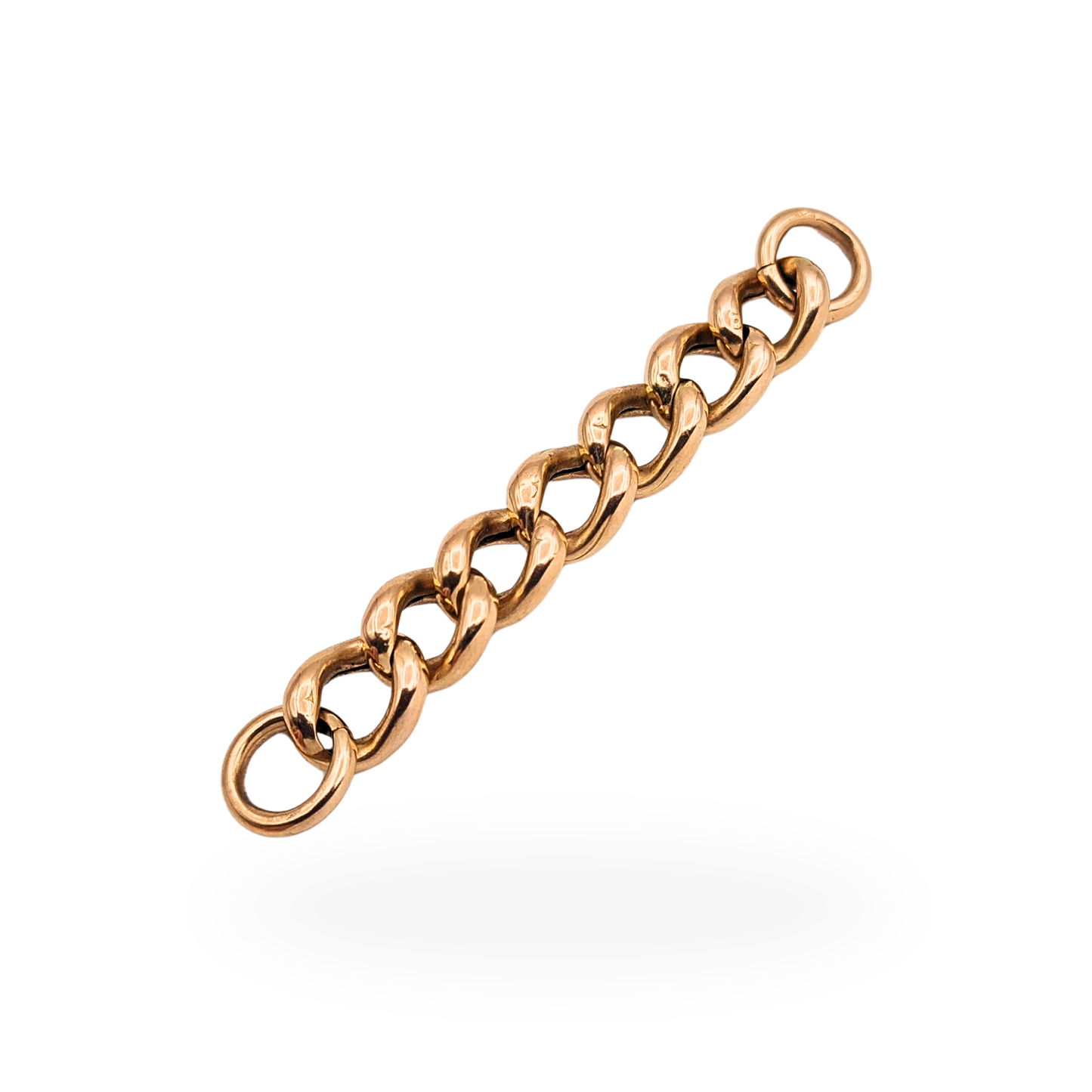 2" Antique 9ct Rose Gold Albert Chain Necklace Extender 5cm