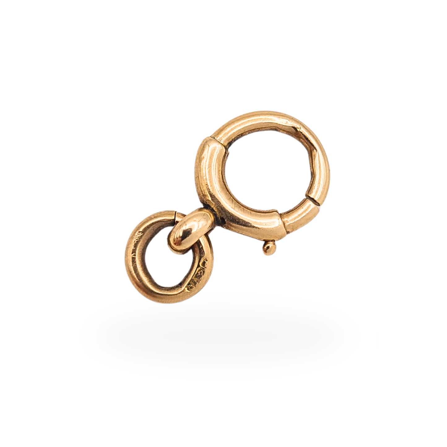Large Antique 9ct Gold Bolt Ring Clasp