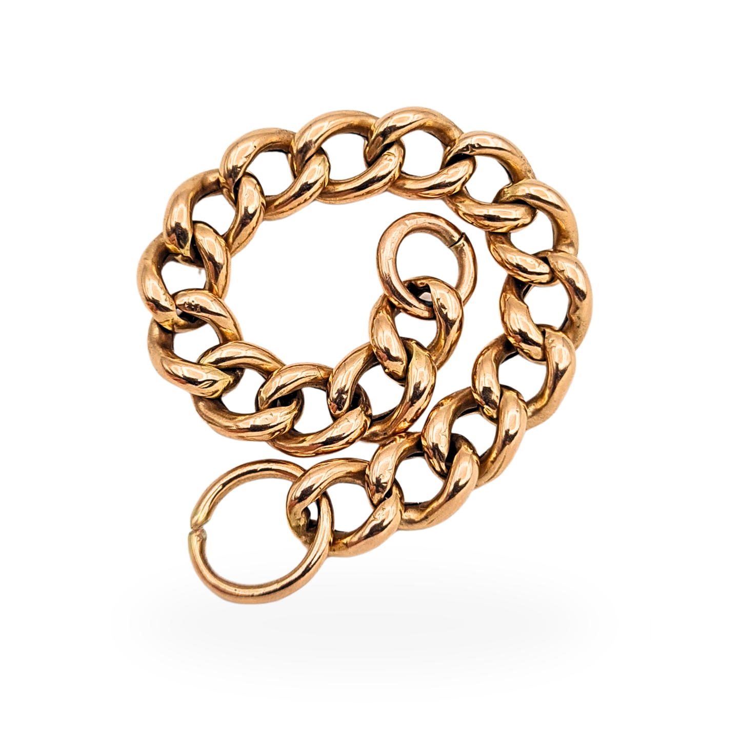 4.5" Long Rose Gold Albert Chain Necklace Extender 11cm