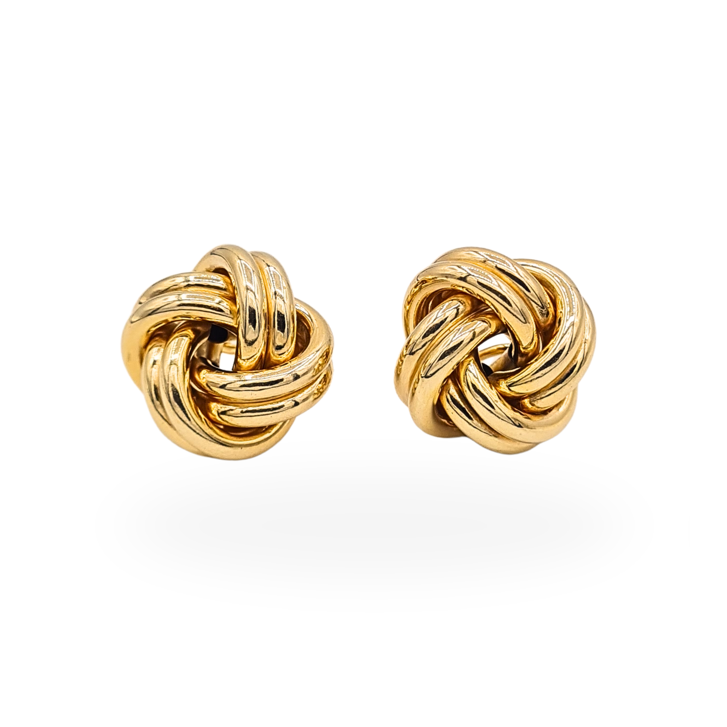 Amazing Huge 9ct Gold UnoAErre Twist Knot Earrings.