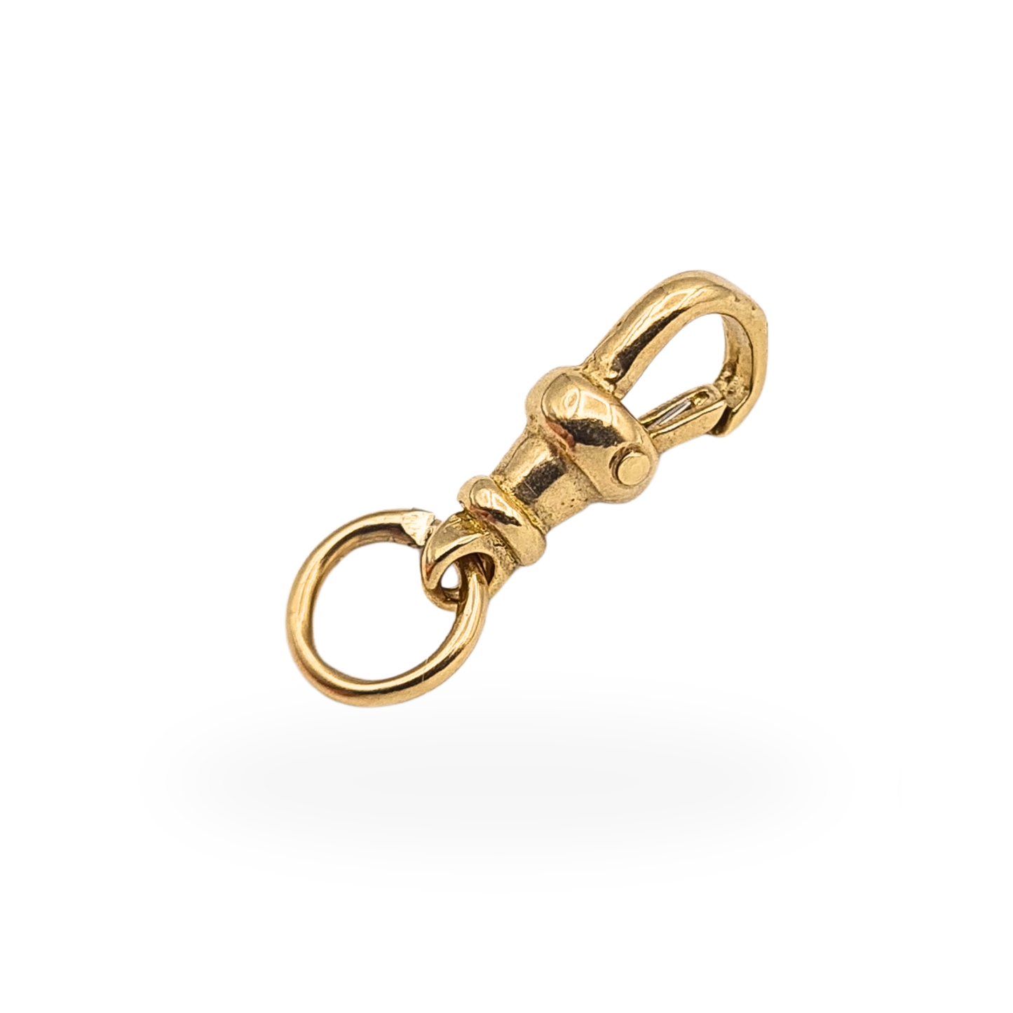 Tiny 9ct Gold Albert Chain Dog Clasp 18mm Clip Jump Ring