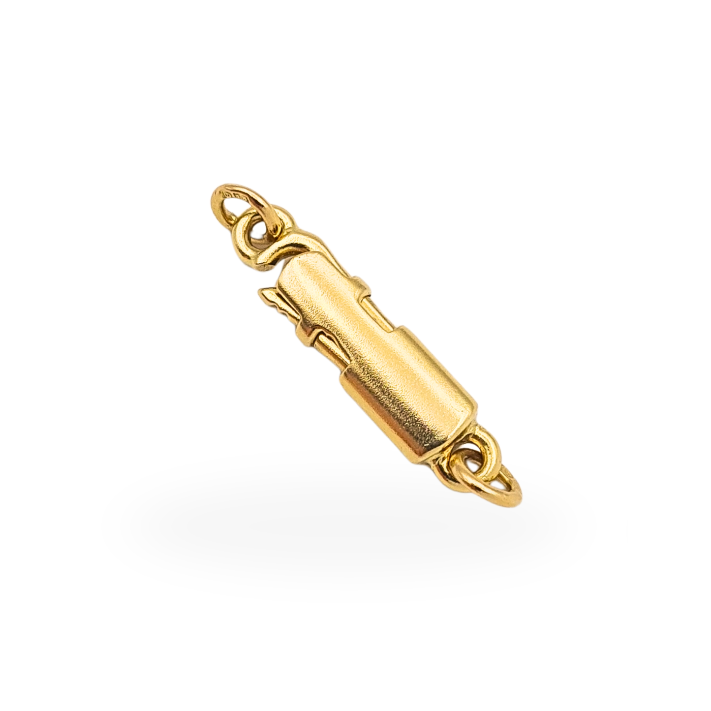 Quality 18ct Gold Fish Hook Box Clasp Birmingham 1987 21mm