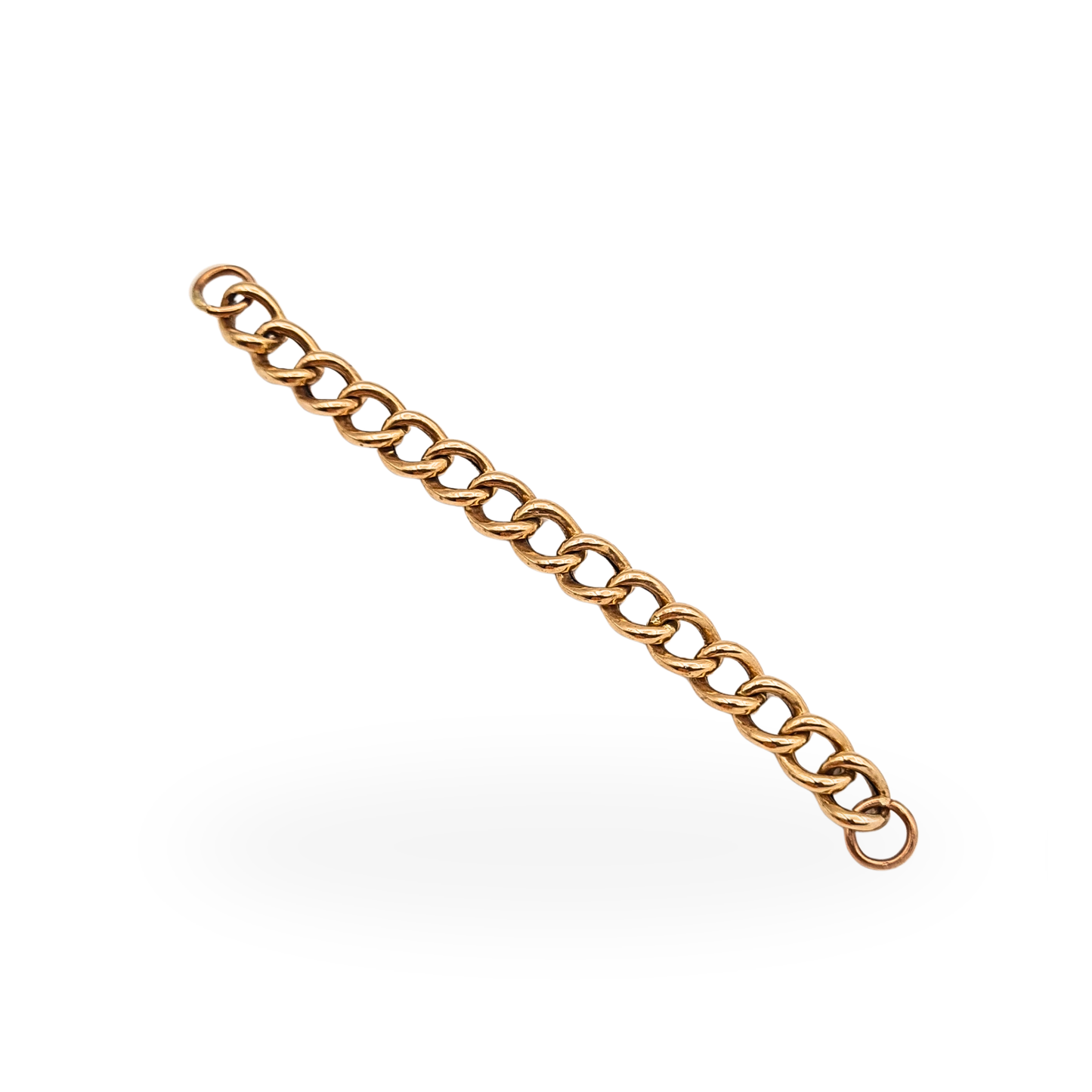 3 1/2" Rose Gold Curb Chain Extender Charm Dropper Necklace Extension 9cm
