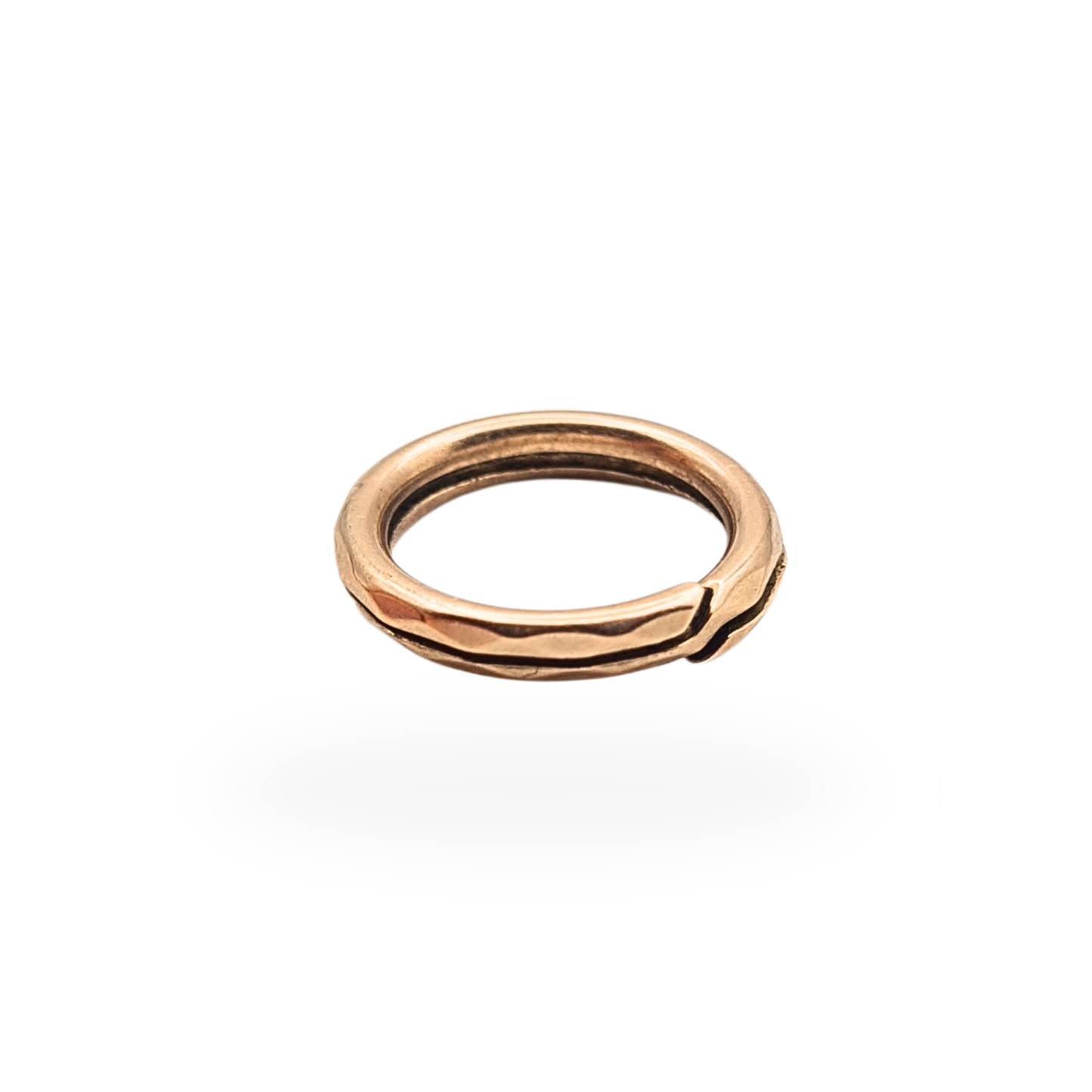 Antique 9ct Gold Faceted Split Ring Connector Jewellery Finding 12mm