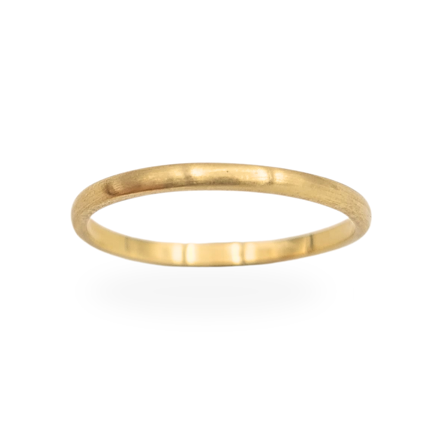 9ct Gold Skinny Stacking Ring UK M US 6 1/4 Thin Band