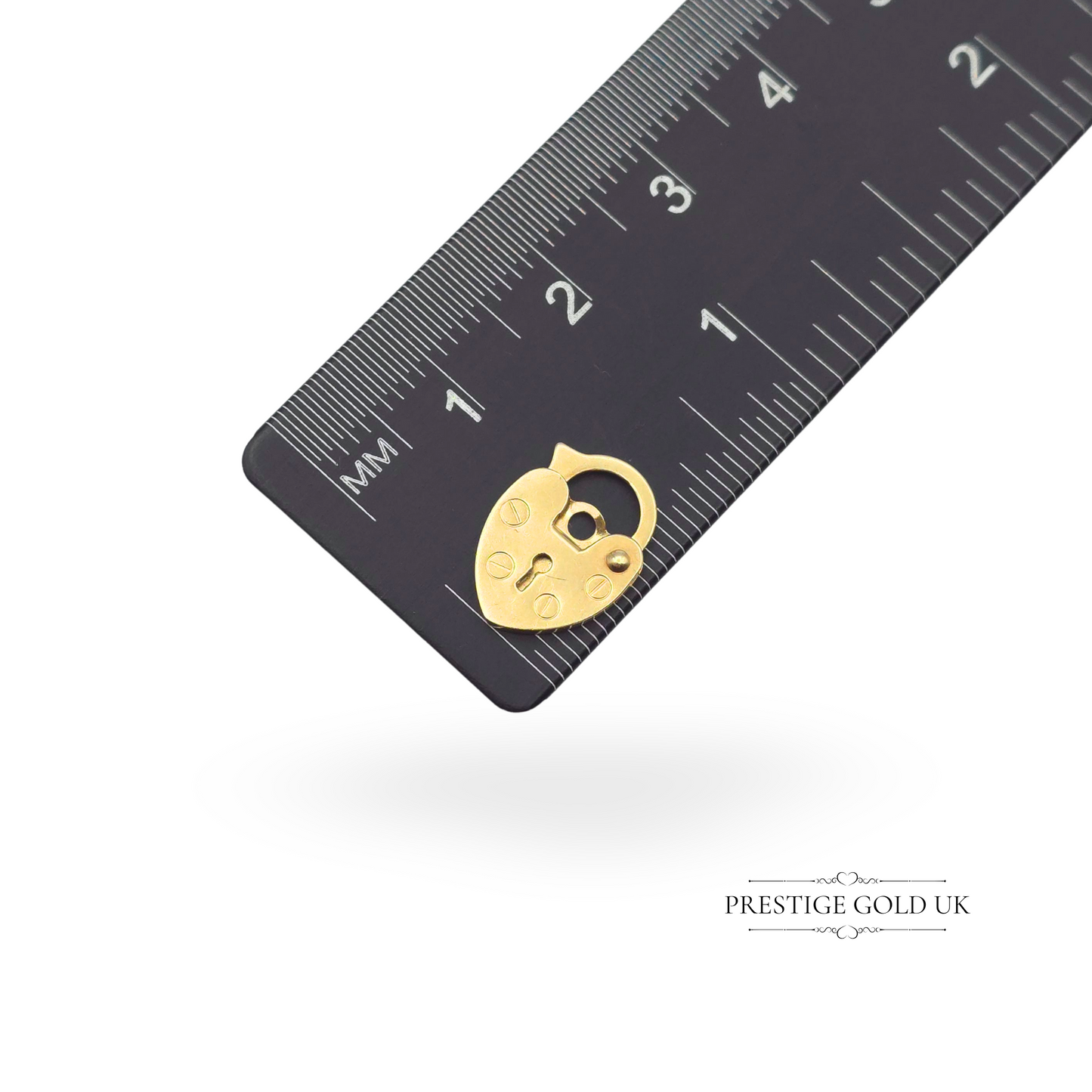 Tiny 9ct Gold Heart Padlock Clasp