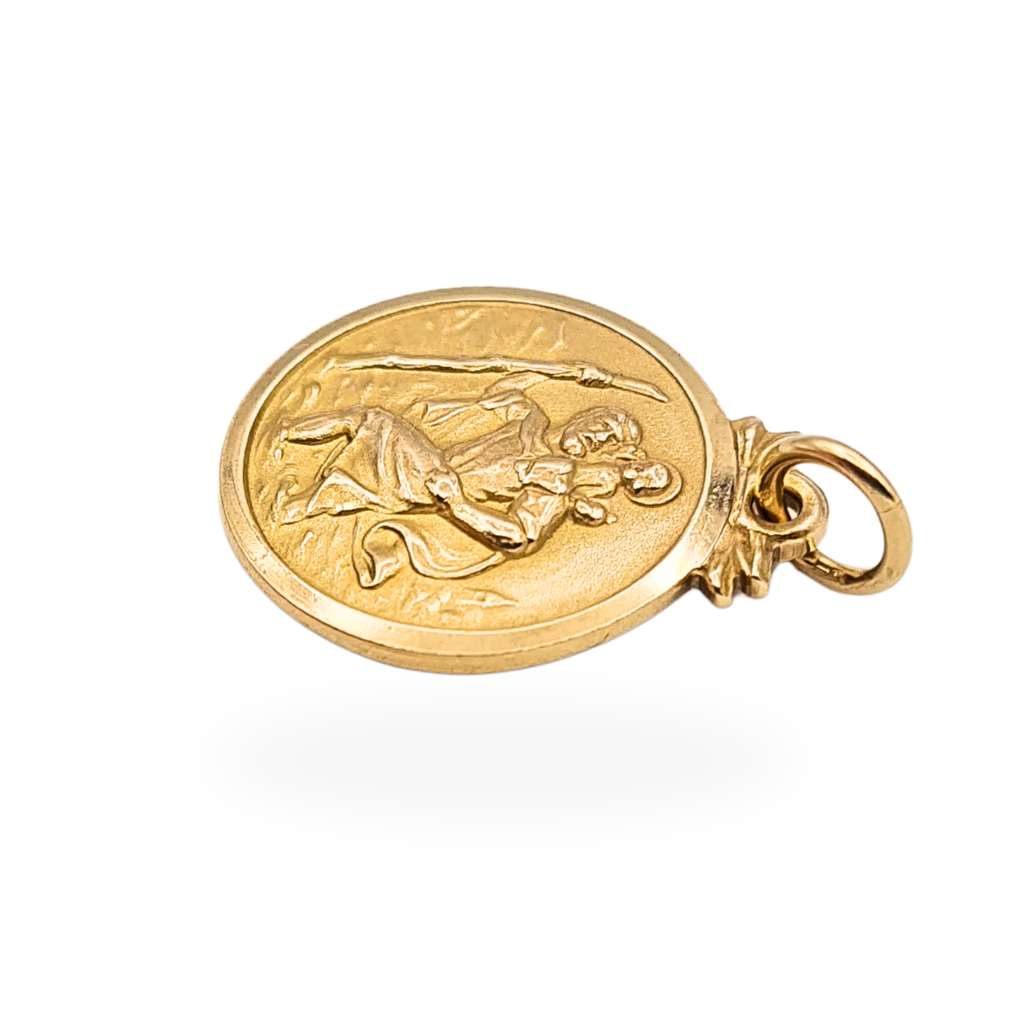 Small 9ct Gold St Christopher Pendant, Birmingham 1965 Hallmark