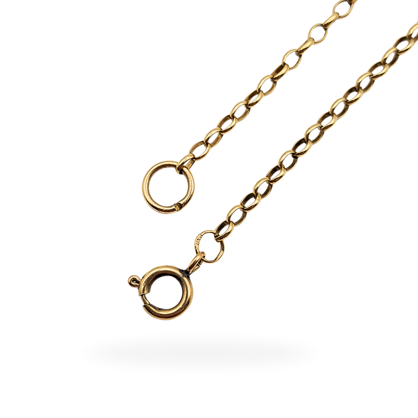 9ct Gold Belcher Chain, 25in, 6.16g Solid Gold Necklace