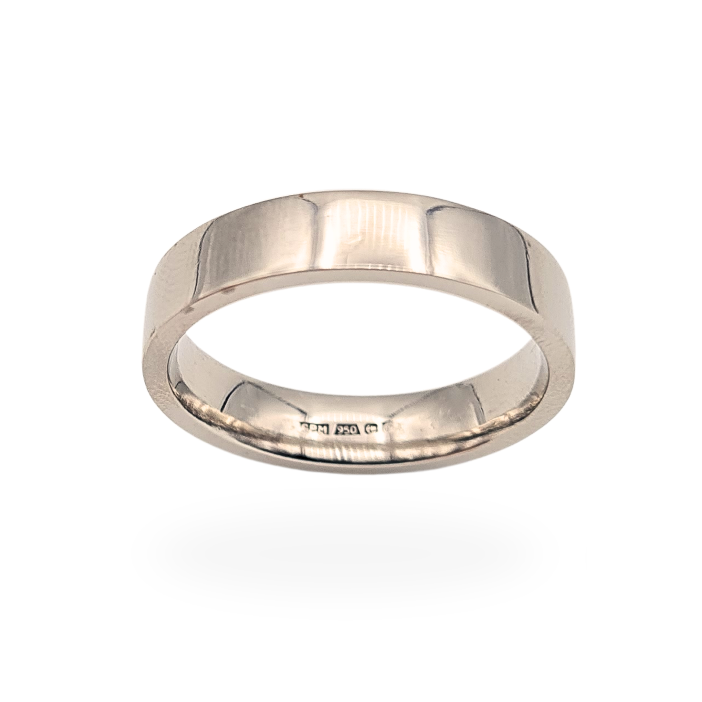 Large Size 950 Palladium Wedding Band, Size W US 11, Birmingham