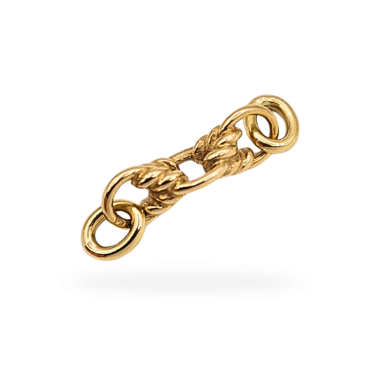 Tiny 9ct Gold Ornate Extender Link,  Fancy Connector