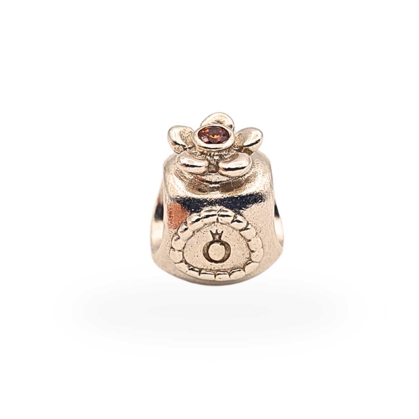 Rare Pandora ALE 925 Silver Perfume Bottle Charm Orange CZ 7904270CZ