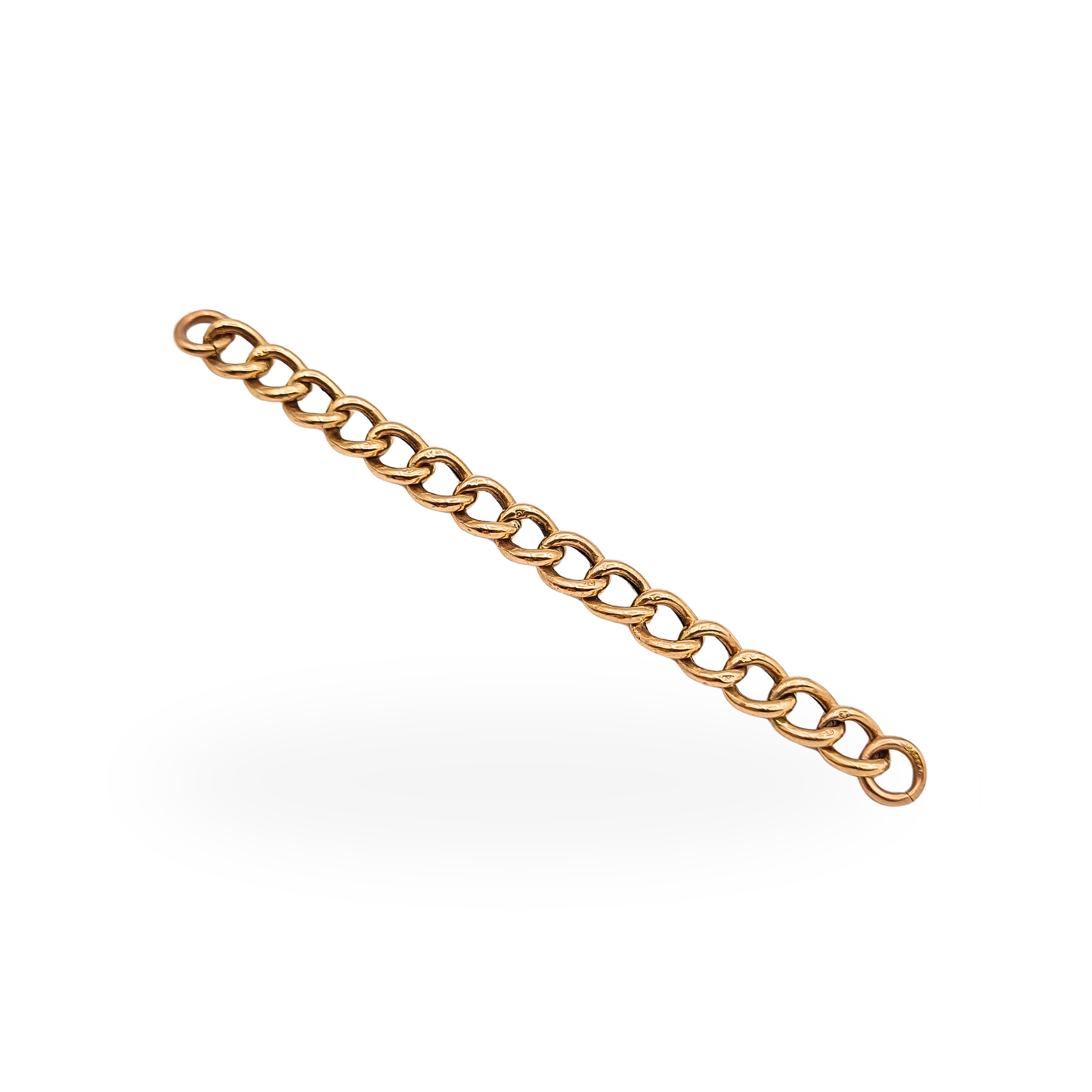3 3/4 " Rose Gold Curb Chain Extender Charm Dropper Necklace Extension 9.5cm