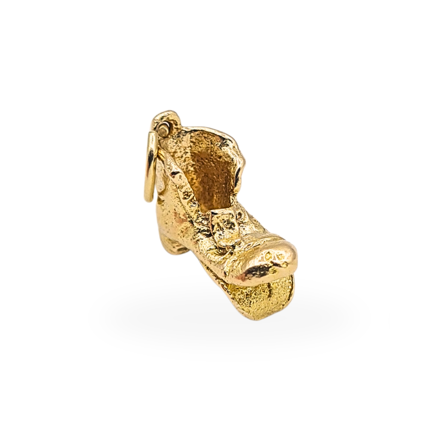 Solid 9ct Gold Walking Boot Charm Fully Hallmarked, Small Gold Shoe Pendant