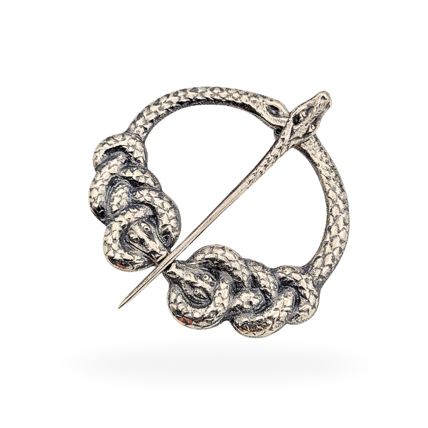 Silver Kilt Pin Alexander Ritchie Iona, Glasgow 1930, Serpent Design