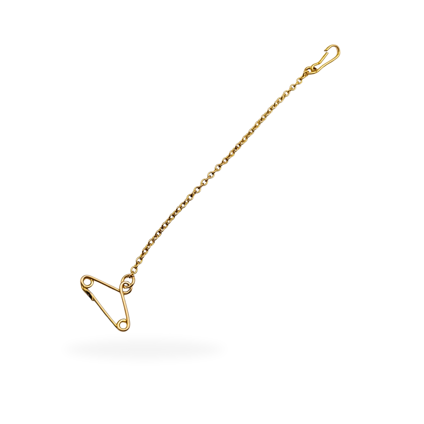 9ct Gold Safety Chain 70mm Fully Tested 0.45g