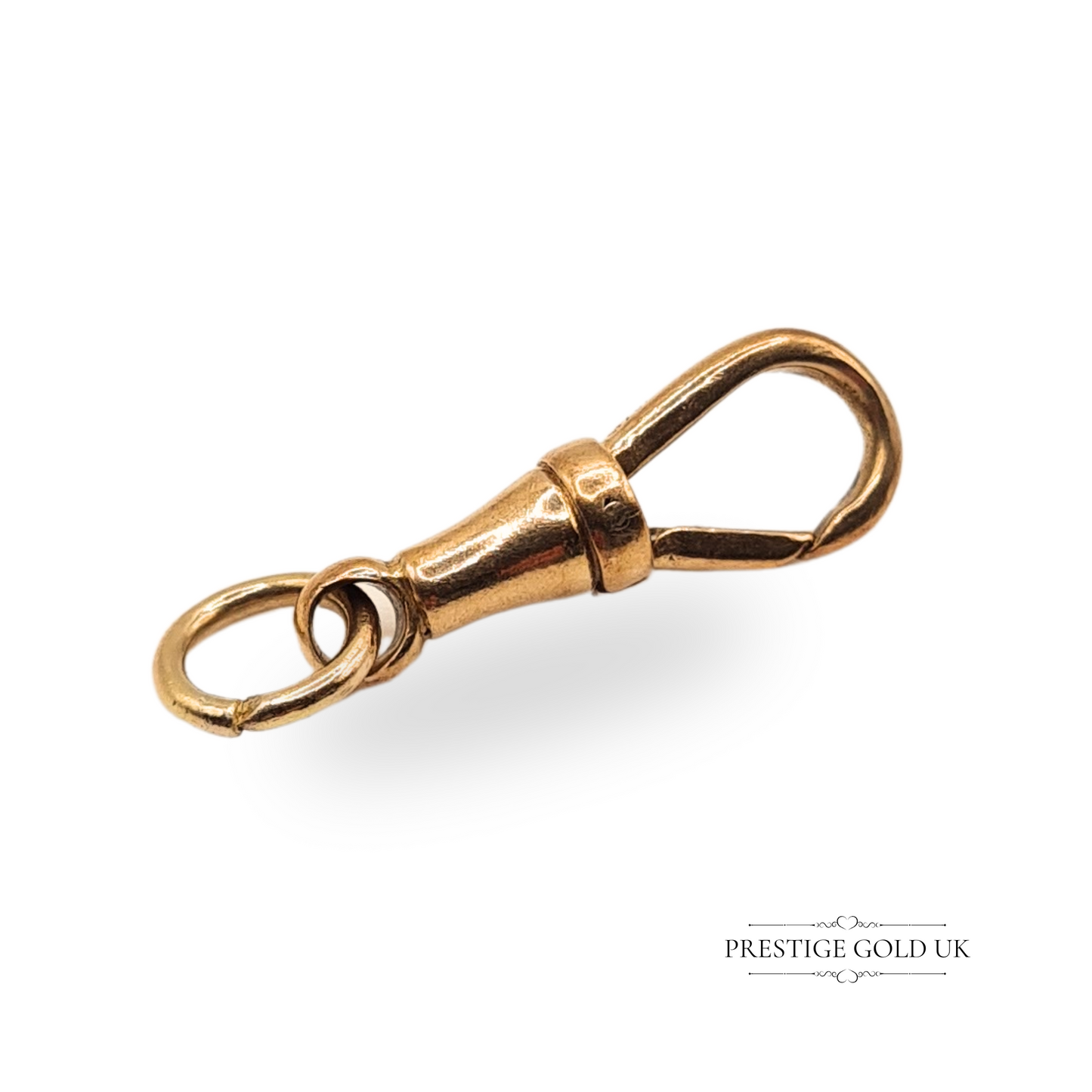 Large 9ct Rose Gold Dog Clip Clasp, Solid Secure Fastener