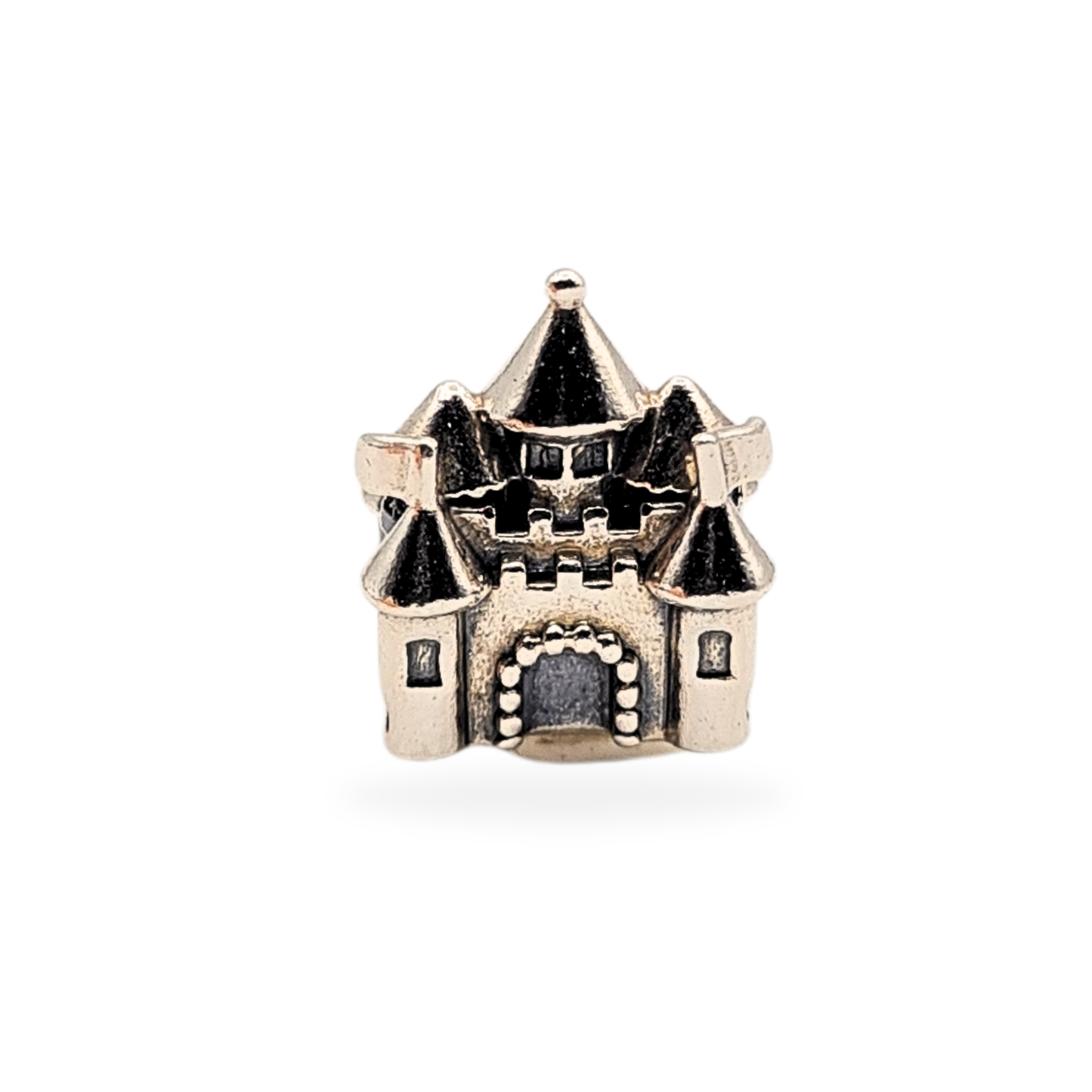 Authentic Retired Pandora Fairy Castle Charm 14K Crown 925 ALE 791133PCZ