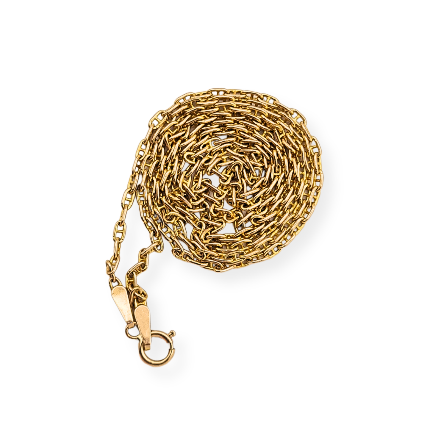 20.5 Inch 9ct Gold Anchor Chain Necklace 53cm Hallmarked