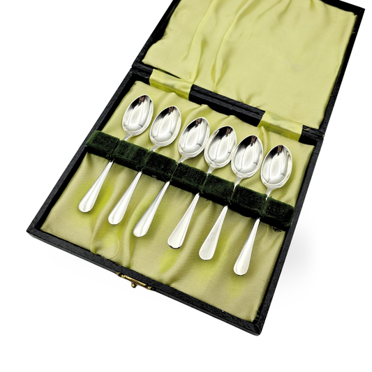 Sterling Silver Tea Spoons x6, Birmingham 1946, including Box
