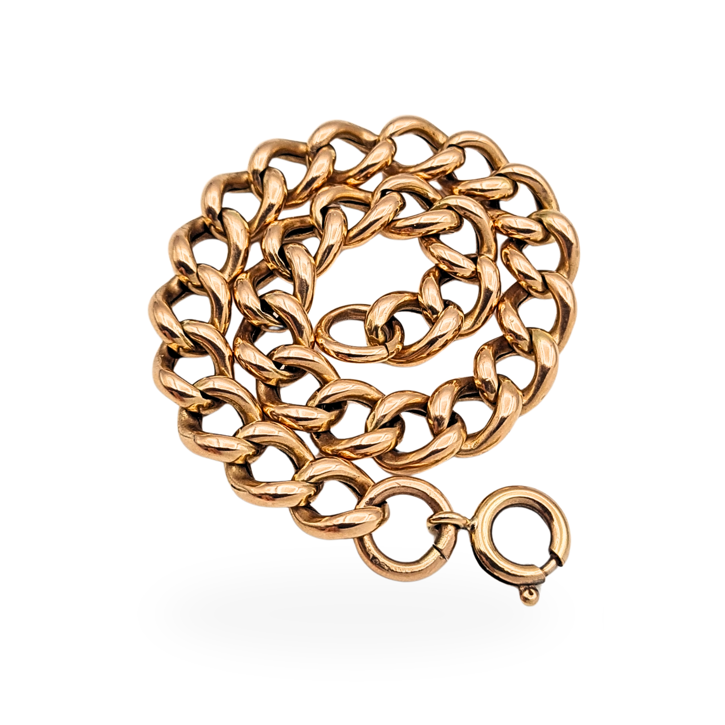 7 Inch 9ct Rose Gold Albert Chain Bracelet or Extender 18cm