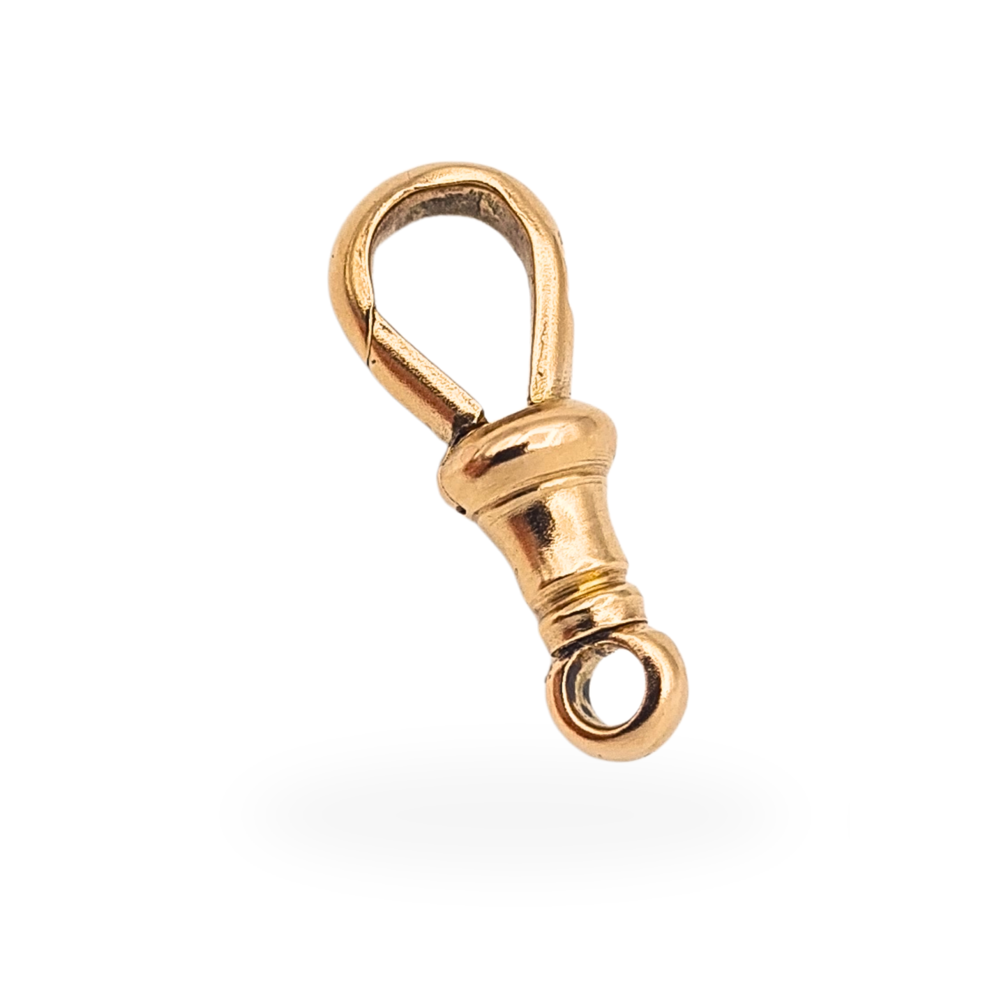 Tiny 9ct Rose Gold Antique Albert Chain Dog Clip Clasp 18mm