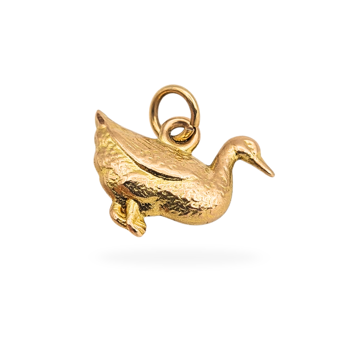 9ct Gold Duck Charm, Puffy Hollow