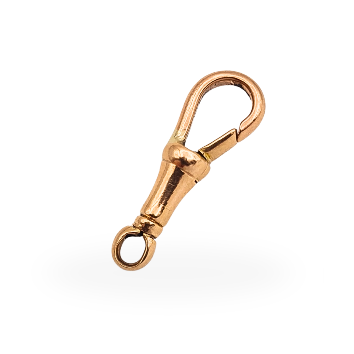 9ct Rose Gold Albert Chain Dog Clip Clasp 22mm long.