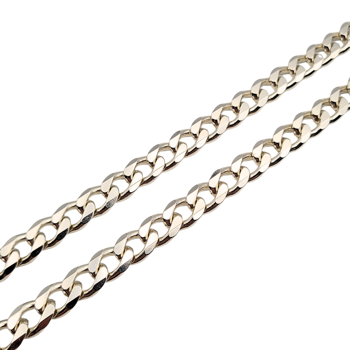 18" Silver Curb Chain Necklace,  Hallmarked 925, 0ver 40g