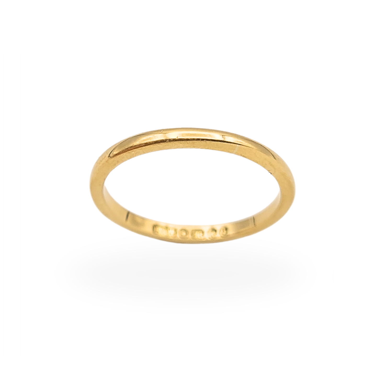 18ct Gold Wedding Band Ring Birmingham 1979 Hallmark UK K US 5.25
