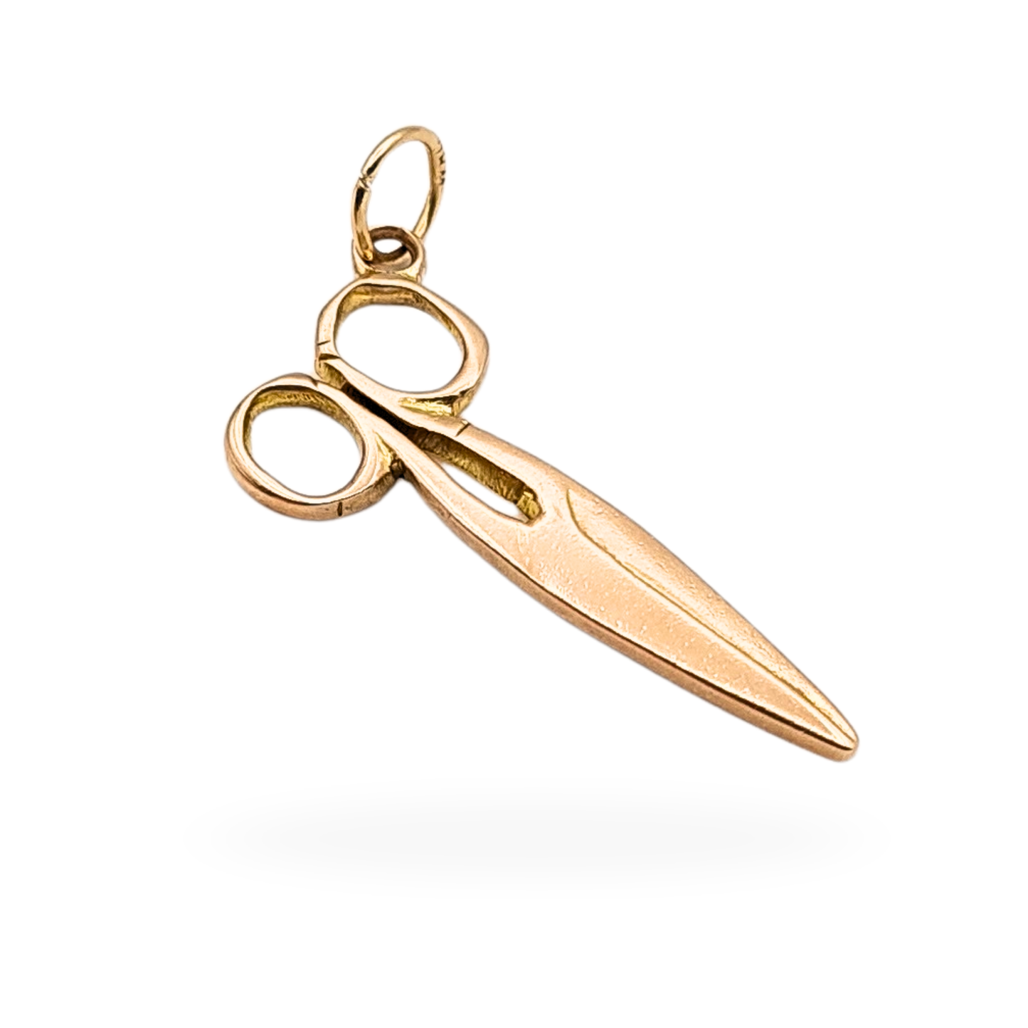 9ct Gold Scissors Charm, Stamped 9ct, Tailor Seamstress