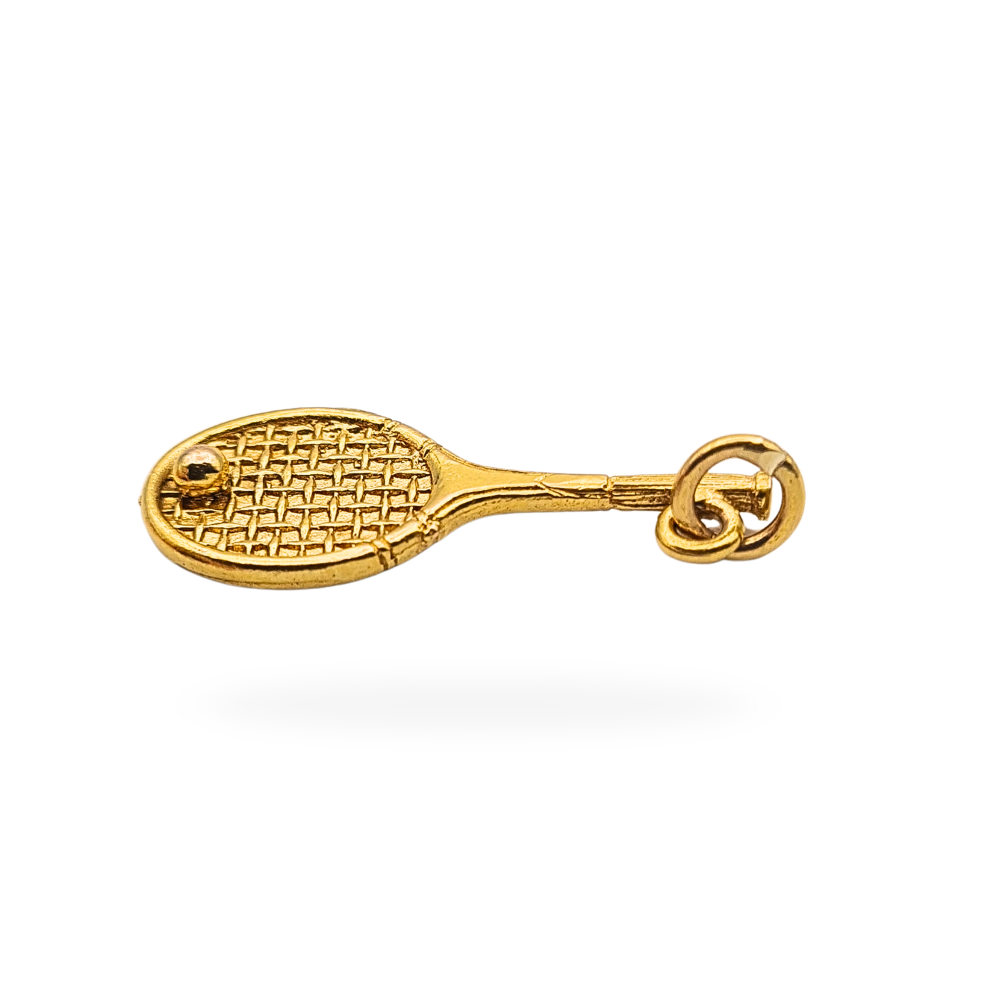 9ct Gold Tennis Racket Charm, Birmingham 1986