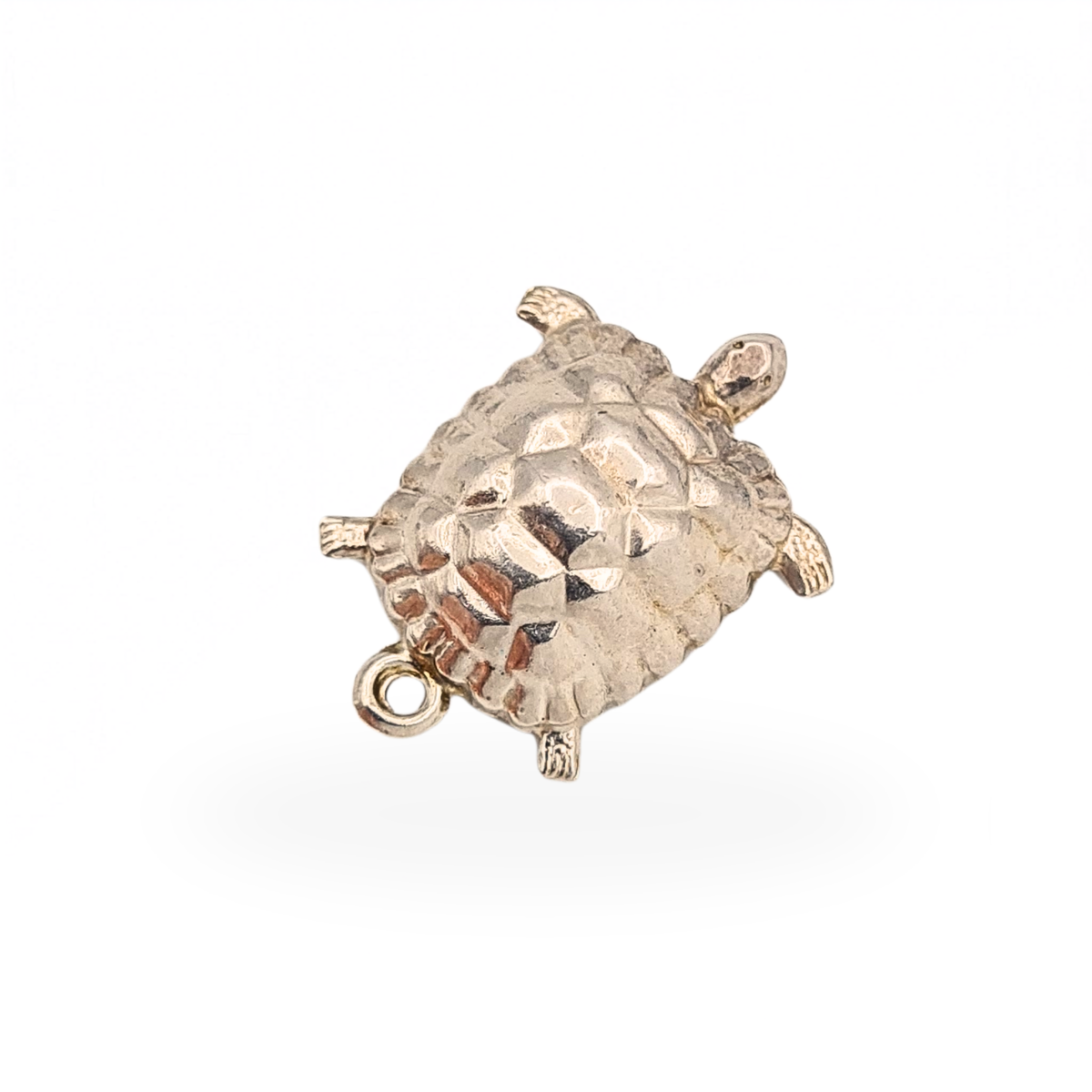 Sterling Silver Sea Turtle Charm Puffy Hollow Charm  Birmingham