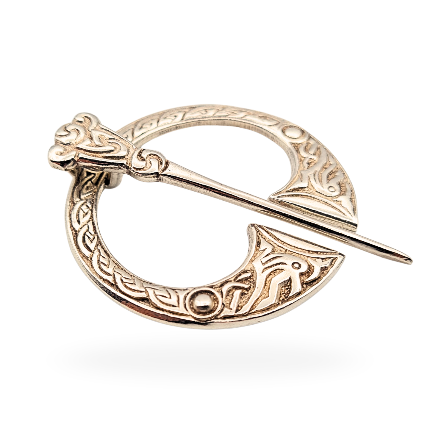 Scottish Silver Celtic Kilt Pin, F Narborough, Birmingham 1960, Hallmarked