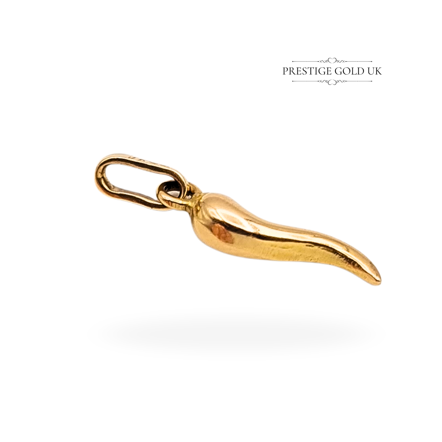 18ct Gold Horn Of Plenty Charm, Tiny Good Luck Charm
