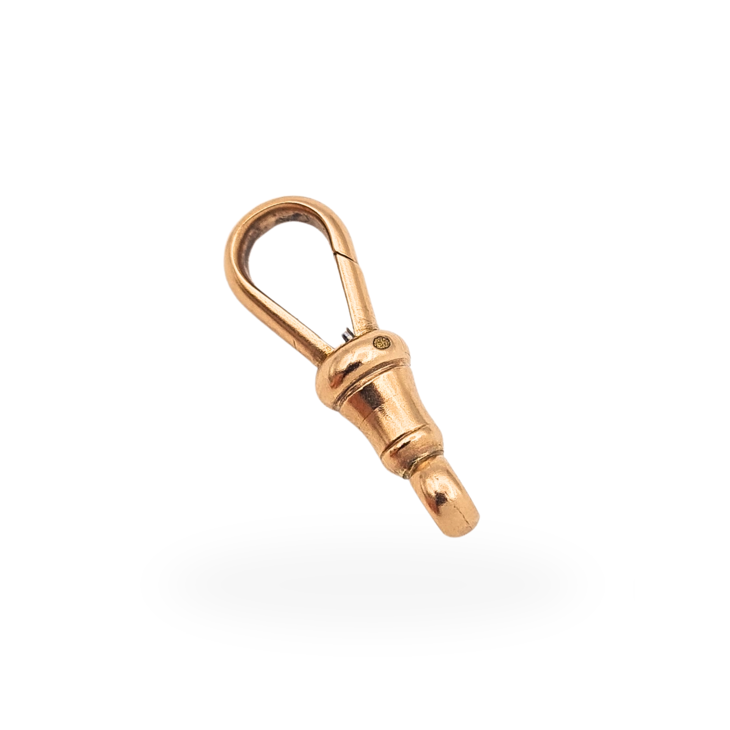 9ct Rose Gold Antique Albert Chain Dog Clip Large Gold Clasp 24mm